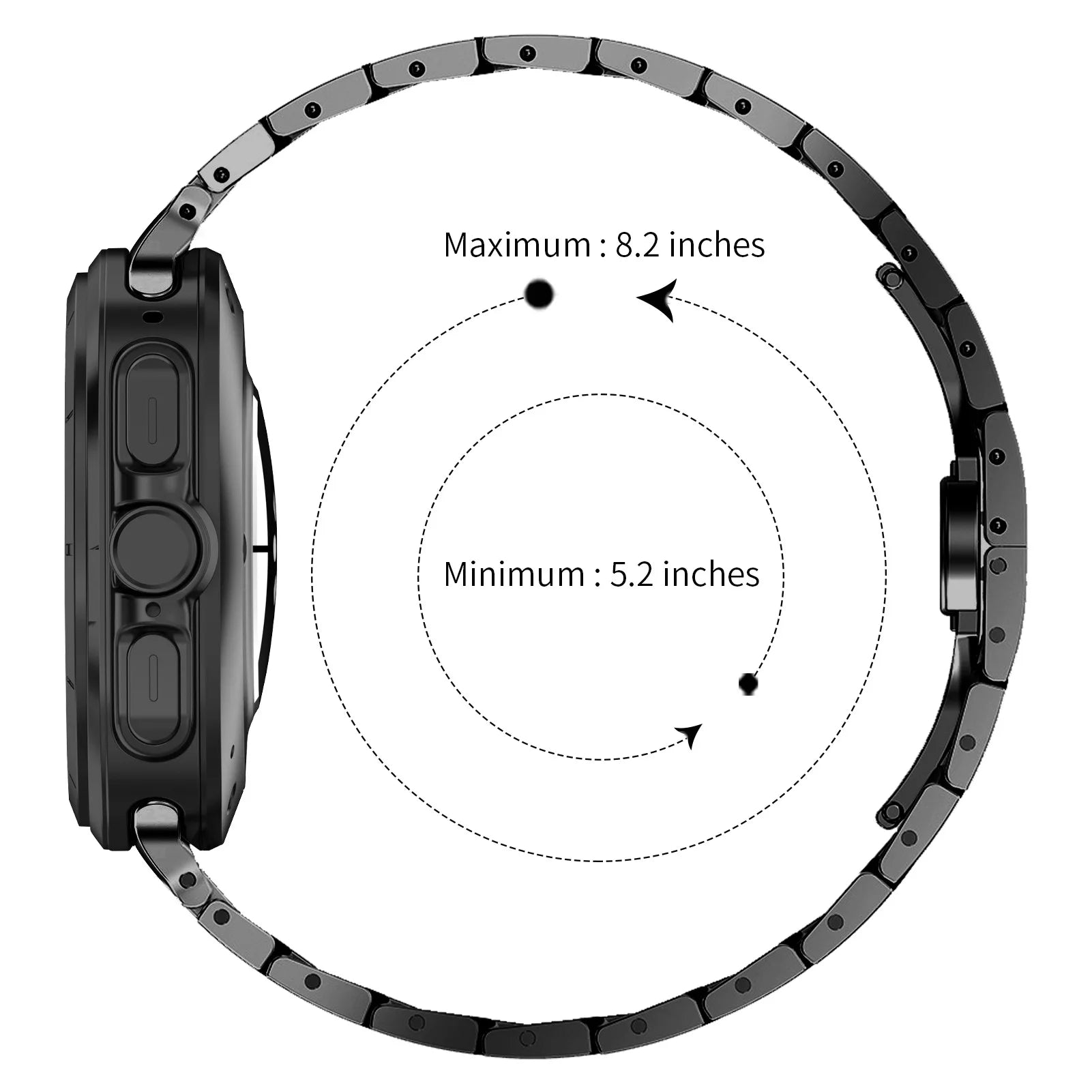 No Gaps Stainless Steel Bracelet for Samsung Galaxy Watch Ultra