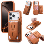 Premium Leather Case with Detachable Card Holder for iPhone 17 Series