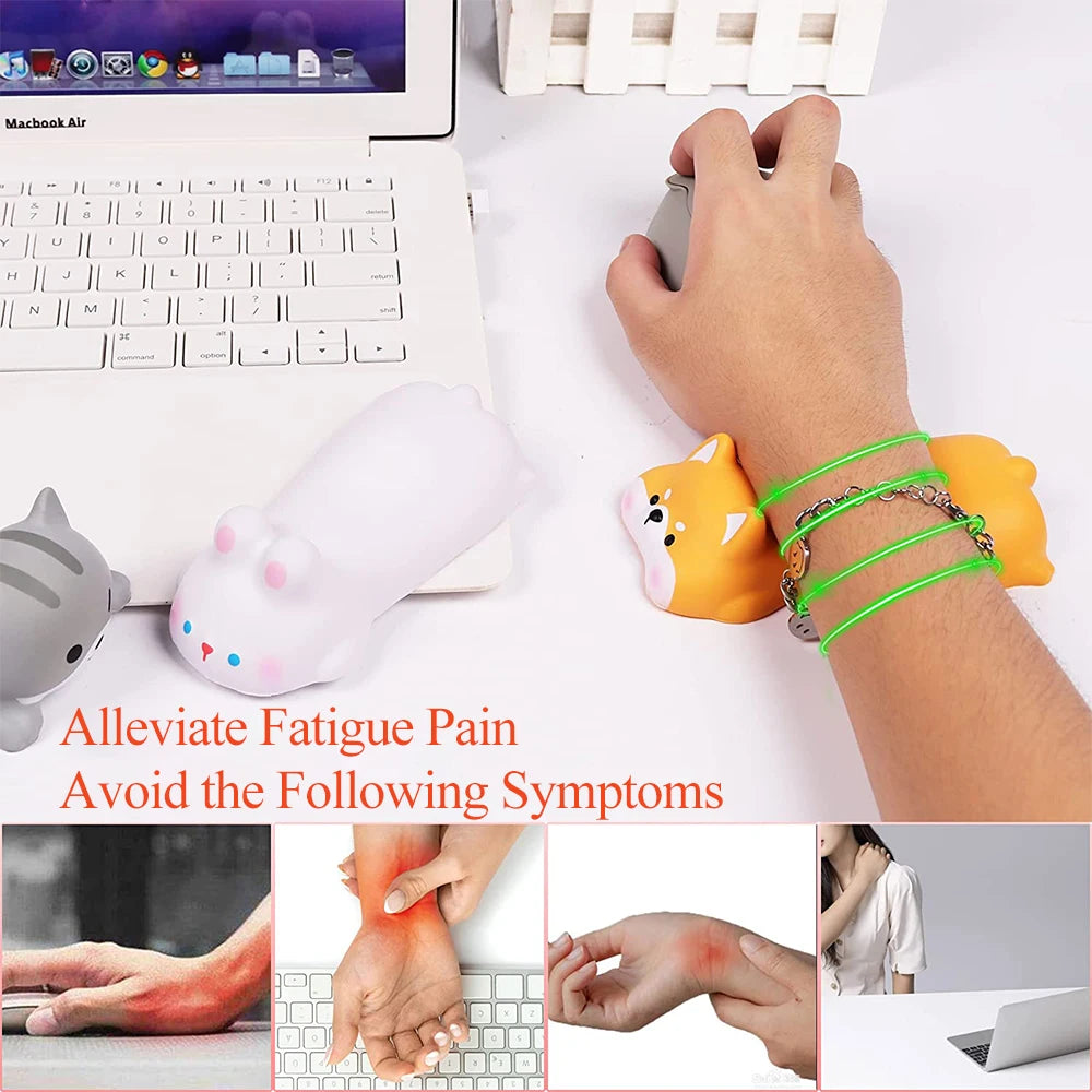 Cute Animal Design Keyboard & Mouse Wrist Rest