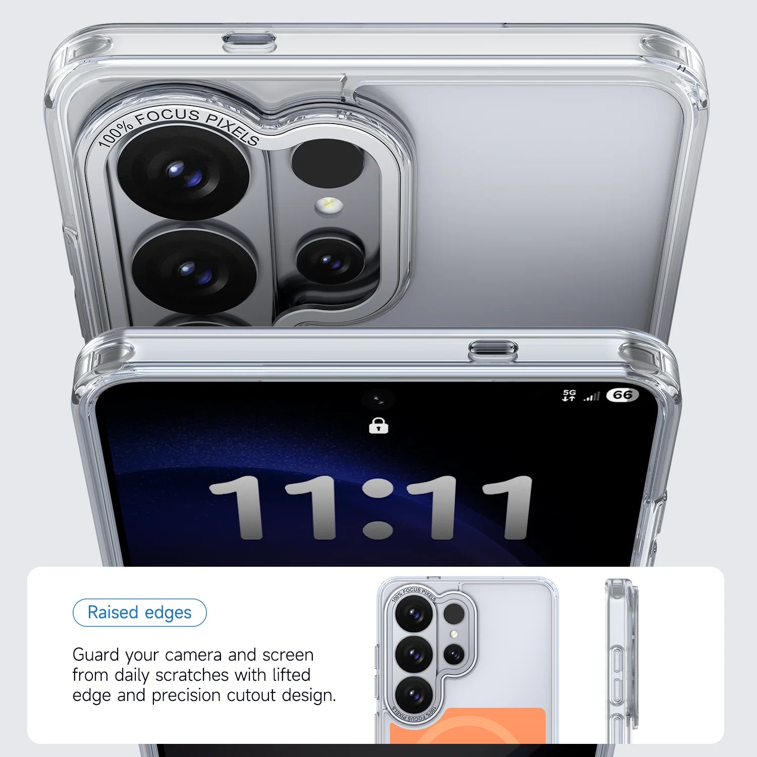 Luxury Transparent Magnetic Case for Samsung Galaxy S26 Series
