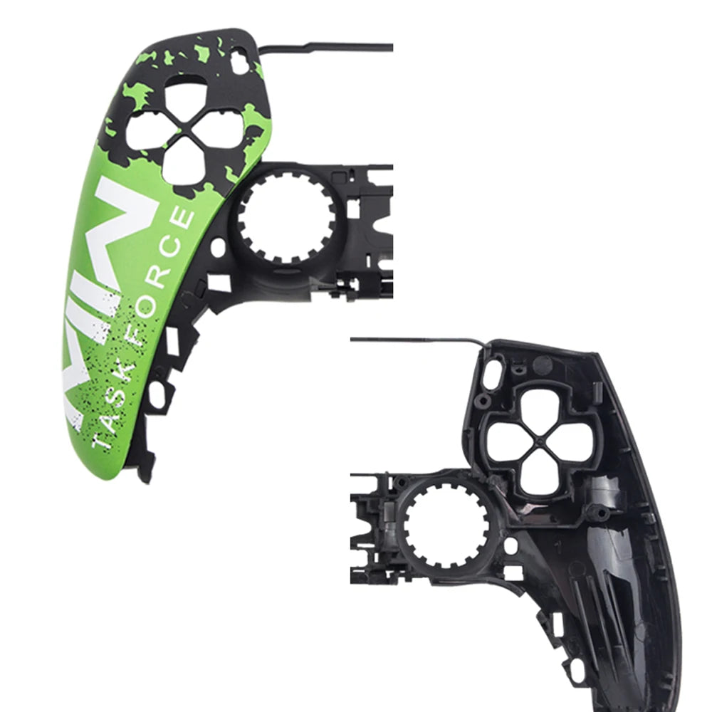 Black and Green Replacement Shell Kit for PS5 DualSense Controller