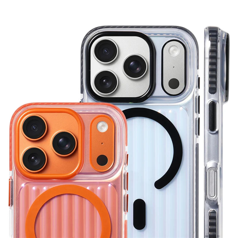 Transparent MagSafe Case with Wireless Charging Ring for iPhone 18 Series