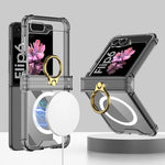 Samsung Galaxy Z Flip 6 Hinge Protective Magnetic Case with Ring Holder