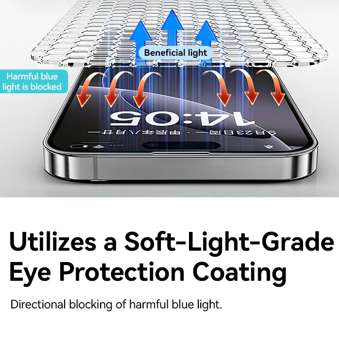 Premium HD Anti-Blue Light Tempered Glass for iPhone 17 Series