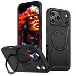 Shockproof MagSafe Case with Rotating Kickstand for iPhone 17 Series