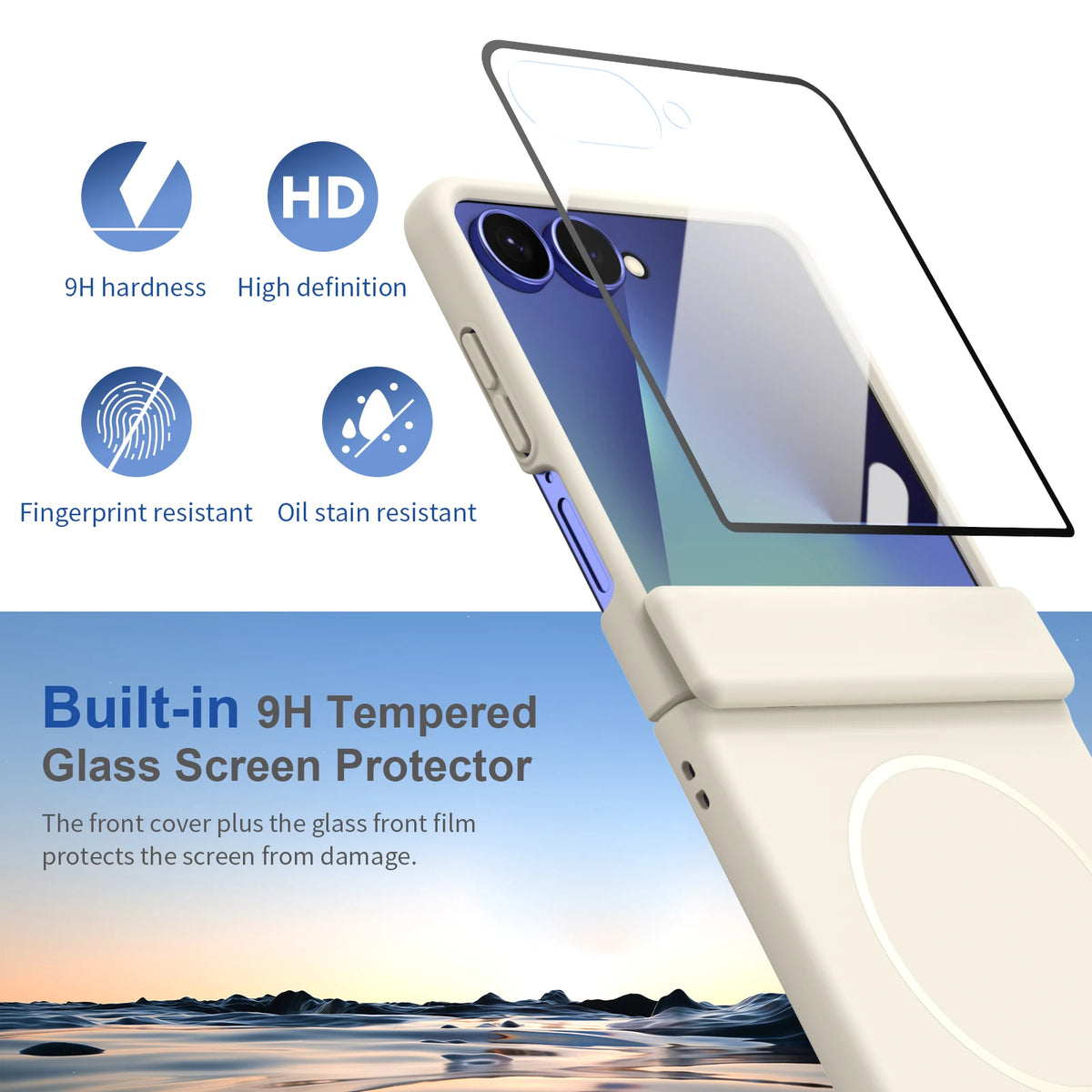 Samsung Galaxy Z Flip 7 Magnetic Case with Screen Protector