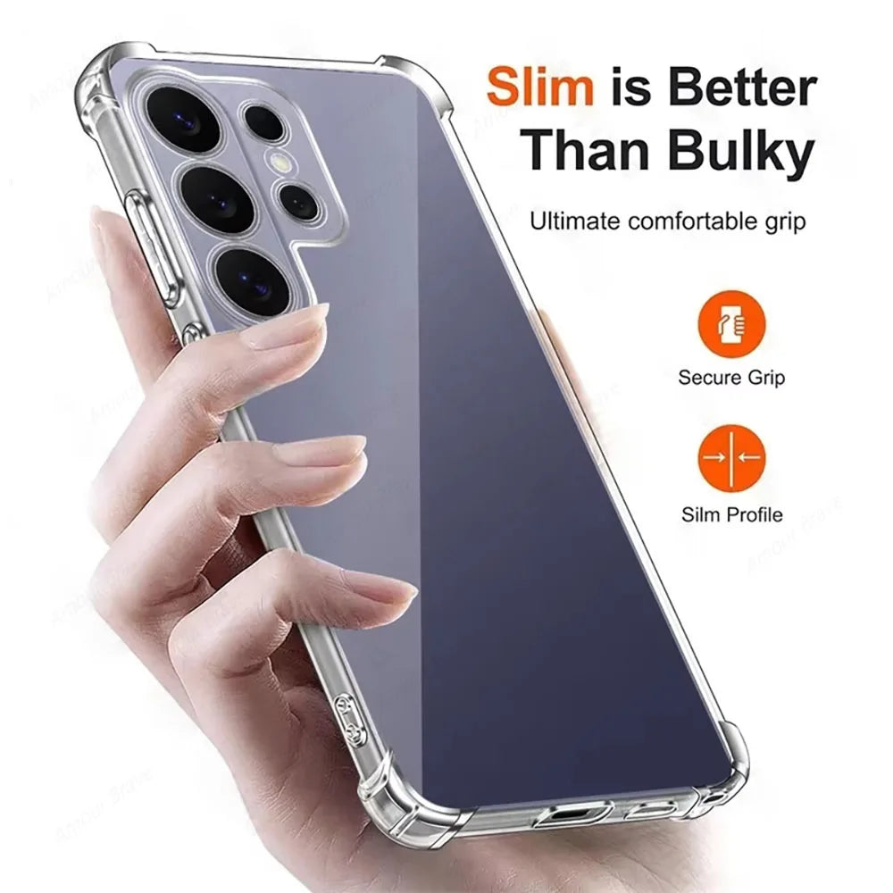 Airbag Shockproof Clear Case for Samsung Galaxy S26 Series