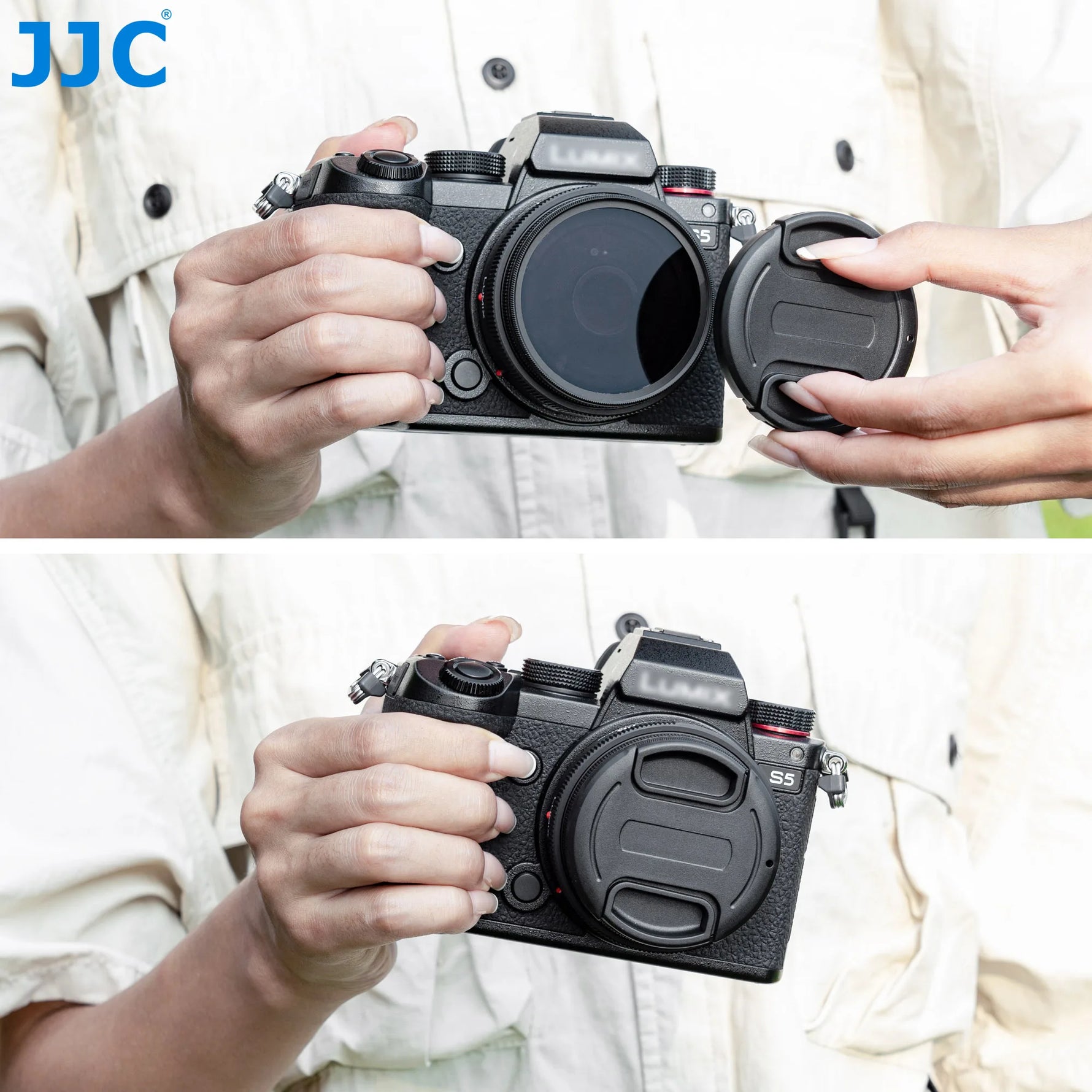 JJC Lens Cap Protector for Panasonic Lumix S 26mm f/8 (Leica L) with Filter Adapter