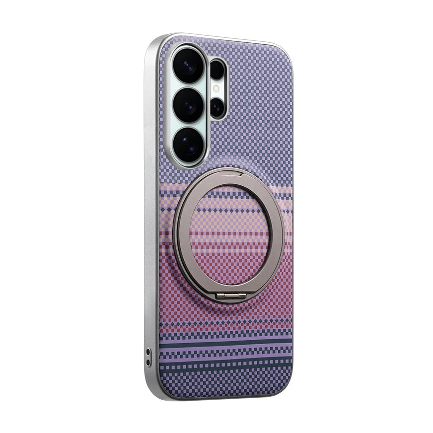 Shockproof Magnetic Gradient Case with 360° Rotating Stand for Samsung Galaxy S26 Series
