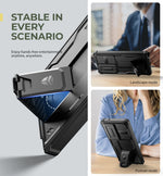 Military-Grade Protection Rugged Case with Camera Cover & Built-In Screen Protector for Samsung Galaxy S25 Ultra