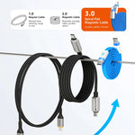 CABLETIME 100W Magnetic USB-C to USB-C Flat Charging Cable