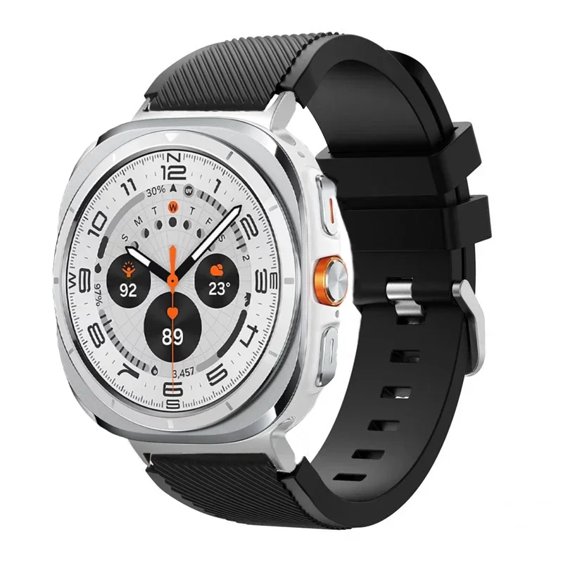 Stripe Textured Silicone Wristband for Samsung Galaxy Watch Ultra and Samsung Galaxy Watch Ultra (2025)