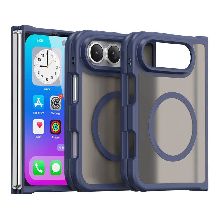 Translucent Frosted MagSafe Case with Raised Camera Protection for iPhone Duo