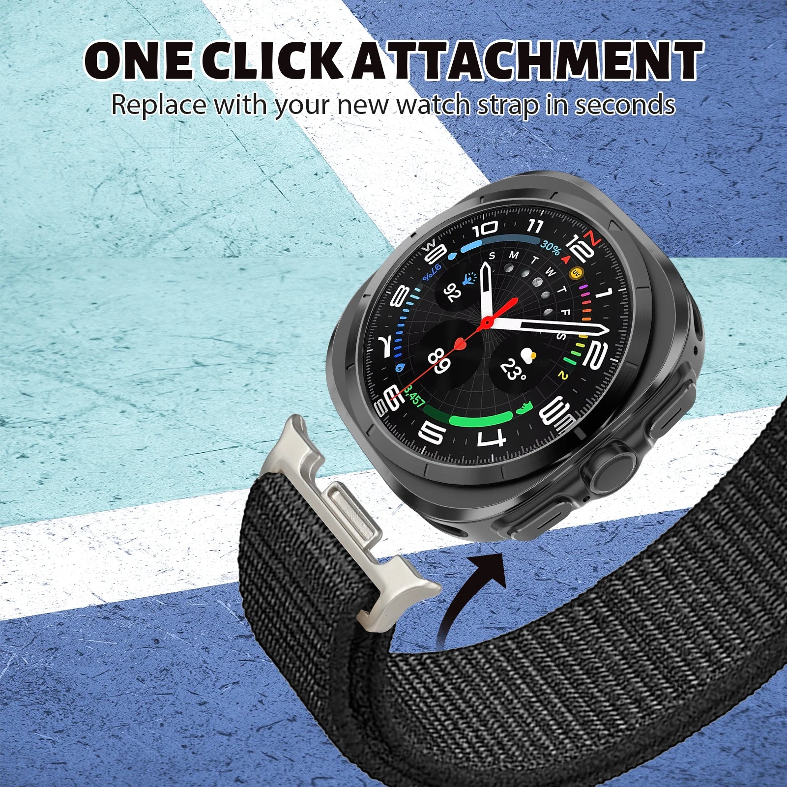 Elastic Nylon Loop for Galaxy Watch 8 and Galaxy Watch 8 Classic