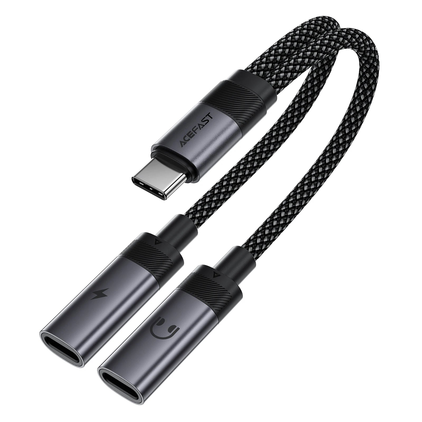 ACEFAST J14 2-in-1 USB-C to Dual USB-C Adapter