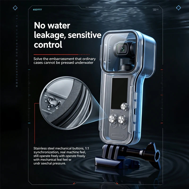 50M Waterproof Dive Case For DJI OSMO Pocket 4
