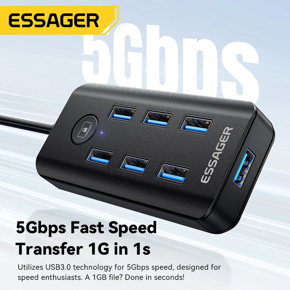 Essager 7-Port USB 3.0 Hub