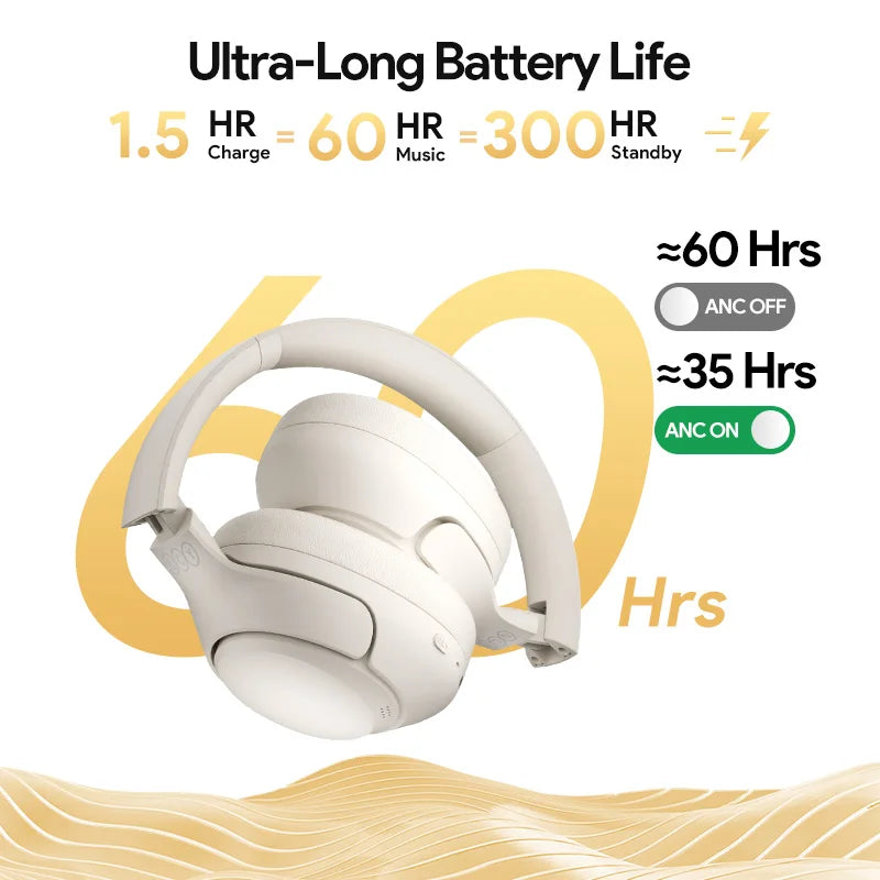 QCY H3 60-Hour Wireless Headphones