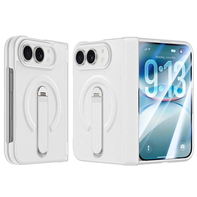 Wireless Charging Folio Case with Integrated Kickstand for iPhone Duo