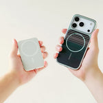 Frosted Carbon Fiber Texture Armor Case with MagSafe for iPhone 17 Series