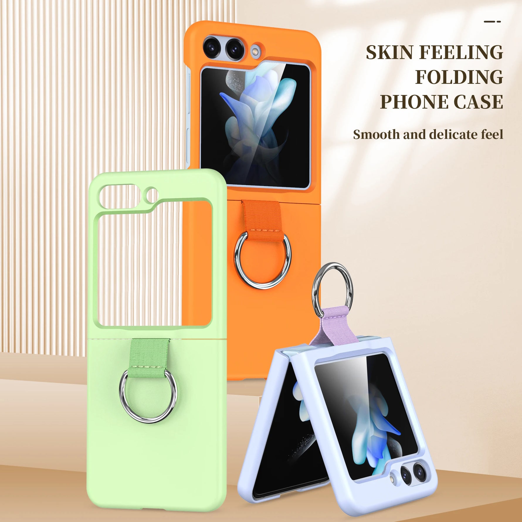 Samsung Galaxy Z Flip 6 Armor Case with Ring Holder and Matte Finish