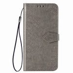 Premium Leather 3D Engraved Flip Wallet Case for iPhone 17 Series