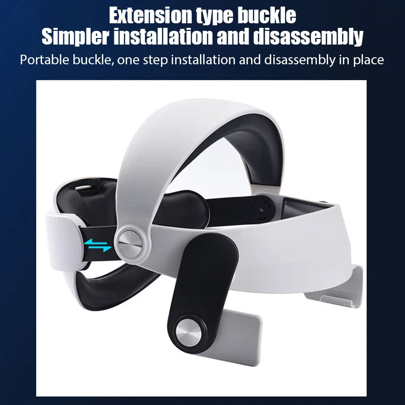 Comfort-Enhancing Adjustable Head Strap for Meta Quest 2 VR Headset