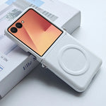 Ultra-Thin Magnetic PU Leather Case for Samsung Galaxy Z Flip 7