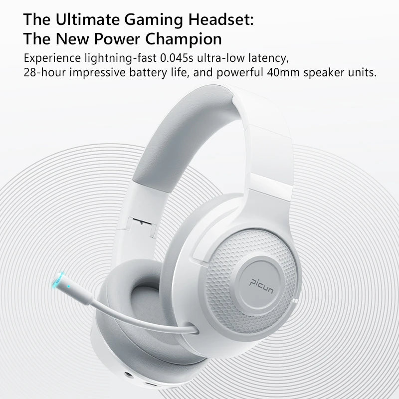 Picun BG-01 Wireless Over-Ear Gaming Headphones