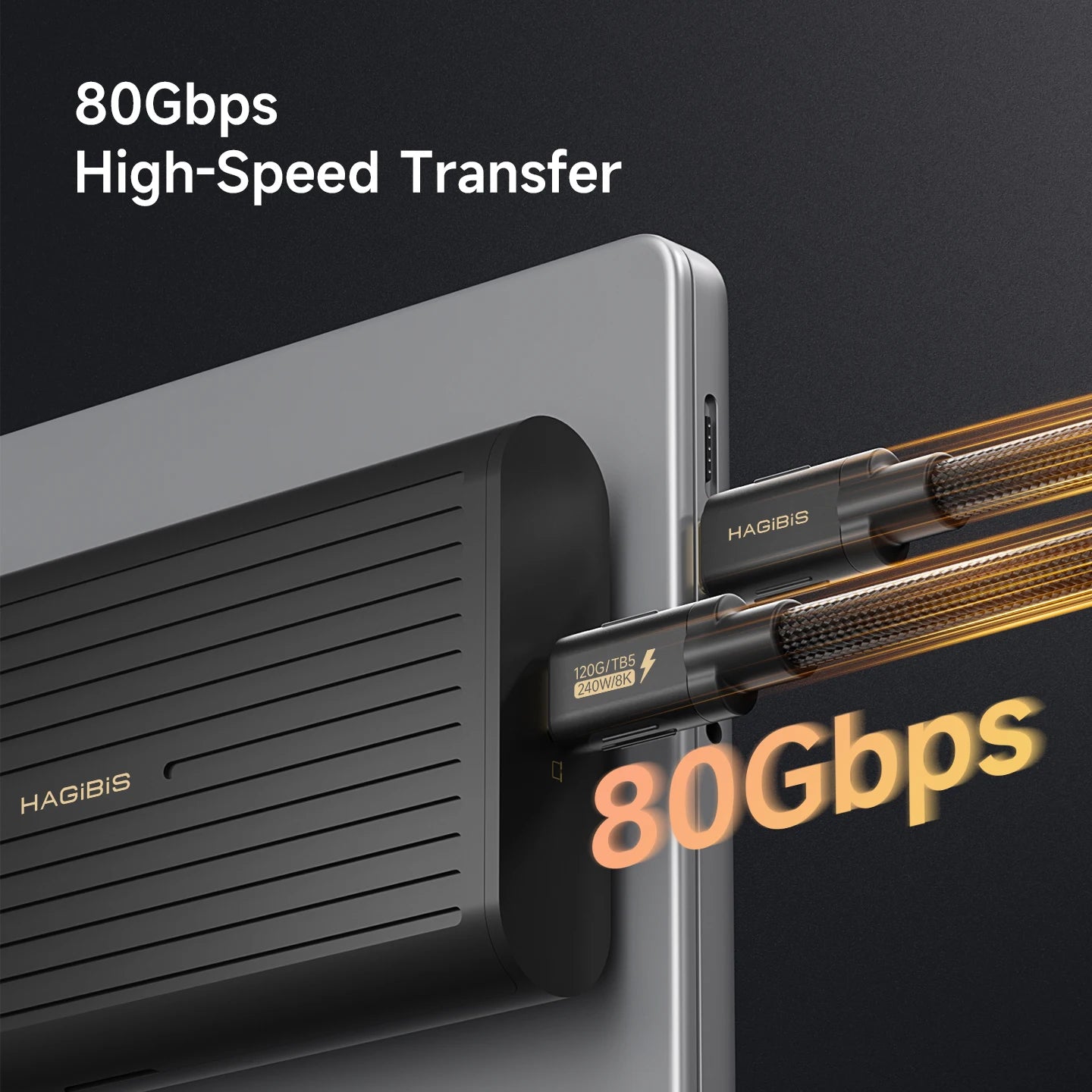 Hagibis 80Gbps M.2 NVMe SSD Enclosure