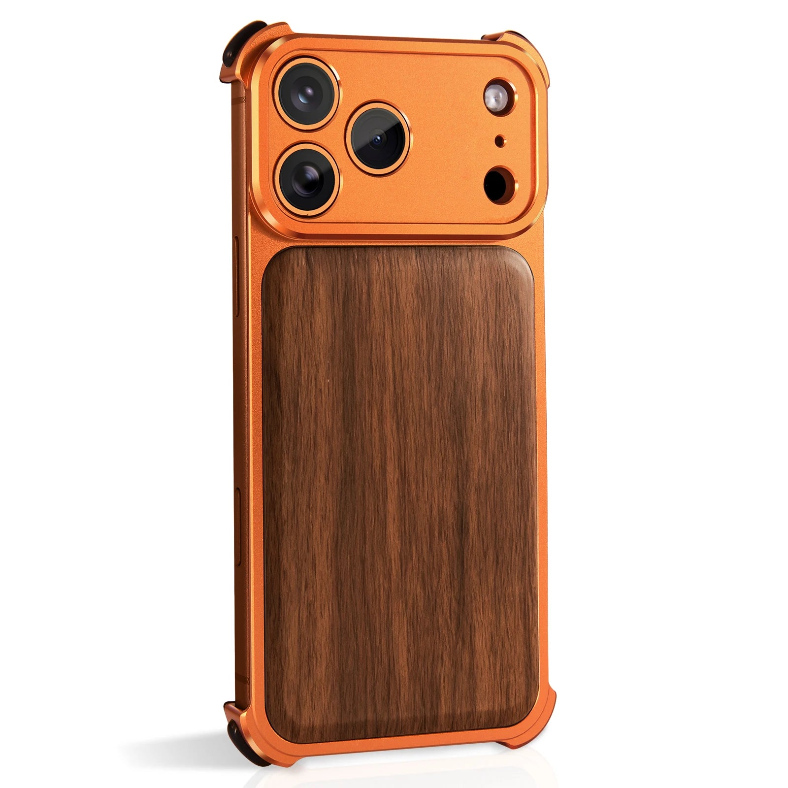 Natural Wood Style Half-Cover Case for iPhone 17 Pro & Pro Max