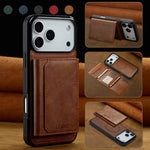 2-in-1 Detachable PU Leather MagSafe Case with RFID Card Slot for iPhone 17 Series