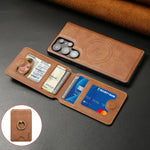 2-in-1 Detachable Magnetic Card Slot Wallet Leather Case for Samsung Galaxy S25 Series