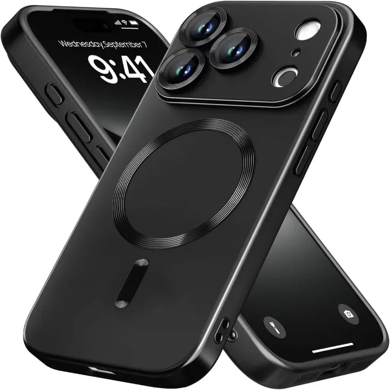 Raised Edge MagSafe Case with Camera Lens Protectors for iPhone 18 Series