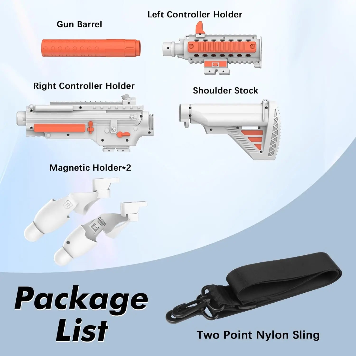 VR Rifle Gun Stock with Magnetic Mount for Meta Quest 3 & 3S