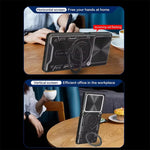 Xiaomi 14T Series Shockproof Armor Case with Slide Camera Lens & Ring Stand