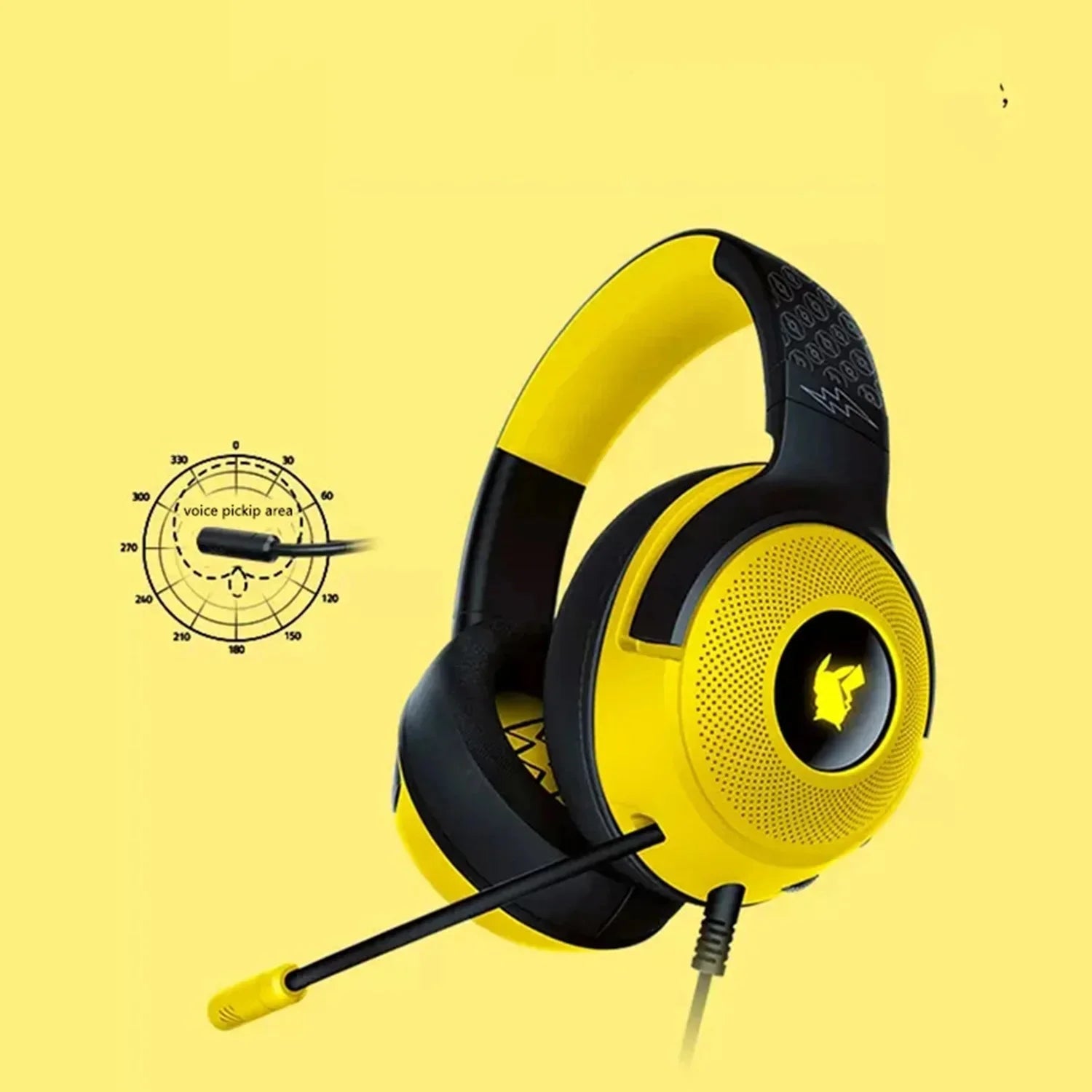 Razer Kraken V3 Pikachu Limited Edition Wired USB Gaming Headset