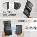 Samsung Galaxy S25 Series Detachable Wallet Case with RFID-Blocking Card Holder