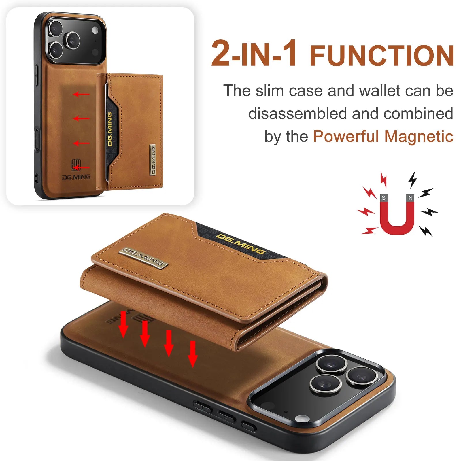 Elegant Shockproof Genuine Leather MagSafe Case for iPhone 17 Series