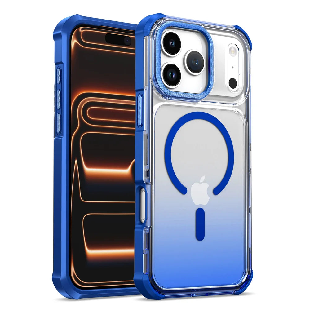 Premium Transparent Gradient MagSafe Case for iPhone 17 Series