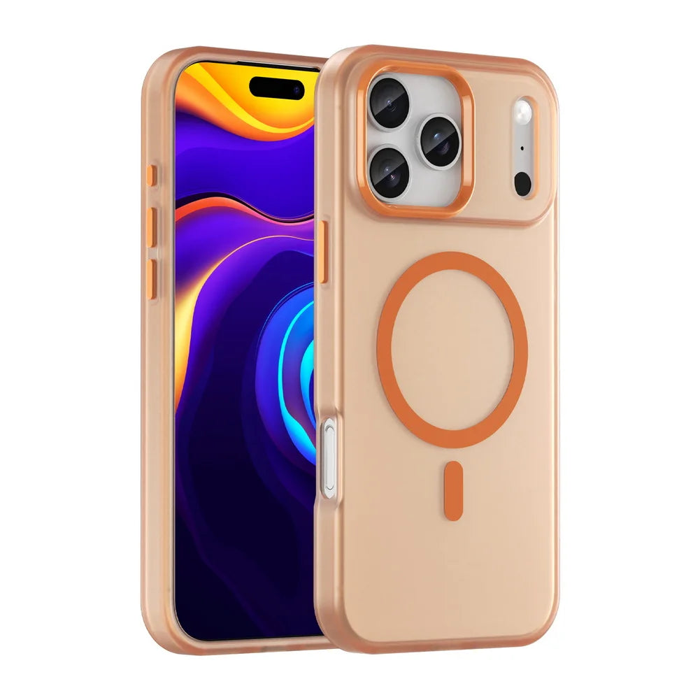 Luxury Shockproof Matte Bumper MagSafe Case for iPhone 17 Series
