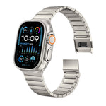Durable Titanium Metal Band with Magnetic Buckle for Apple Watch