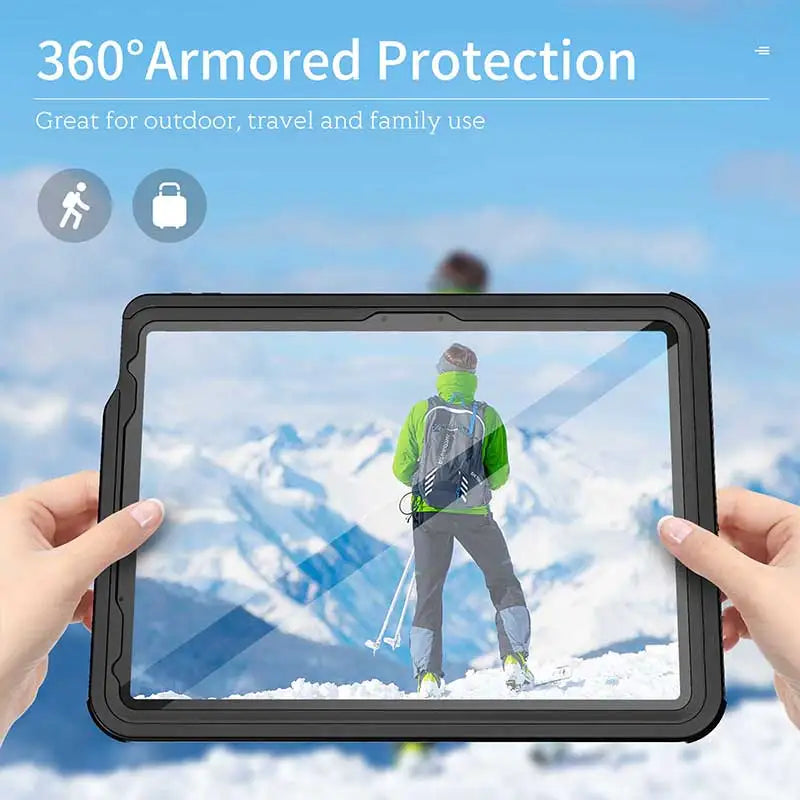 360° All-Inclusive Waterproof Clear Case for iPad Air M2