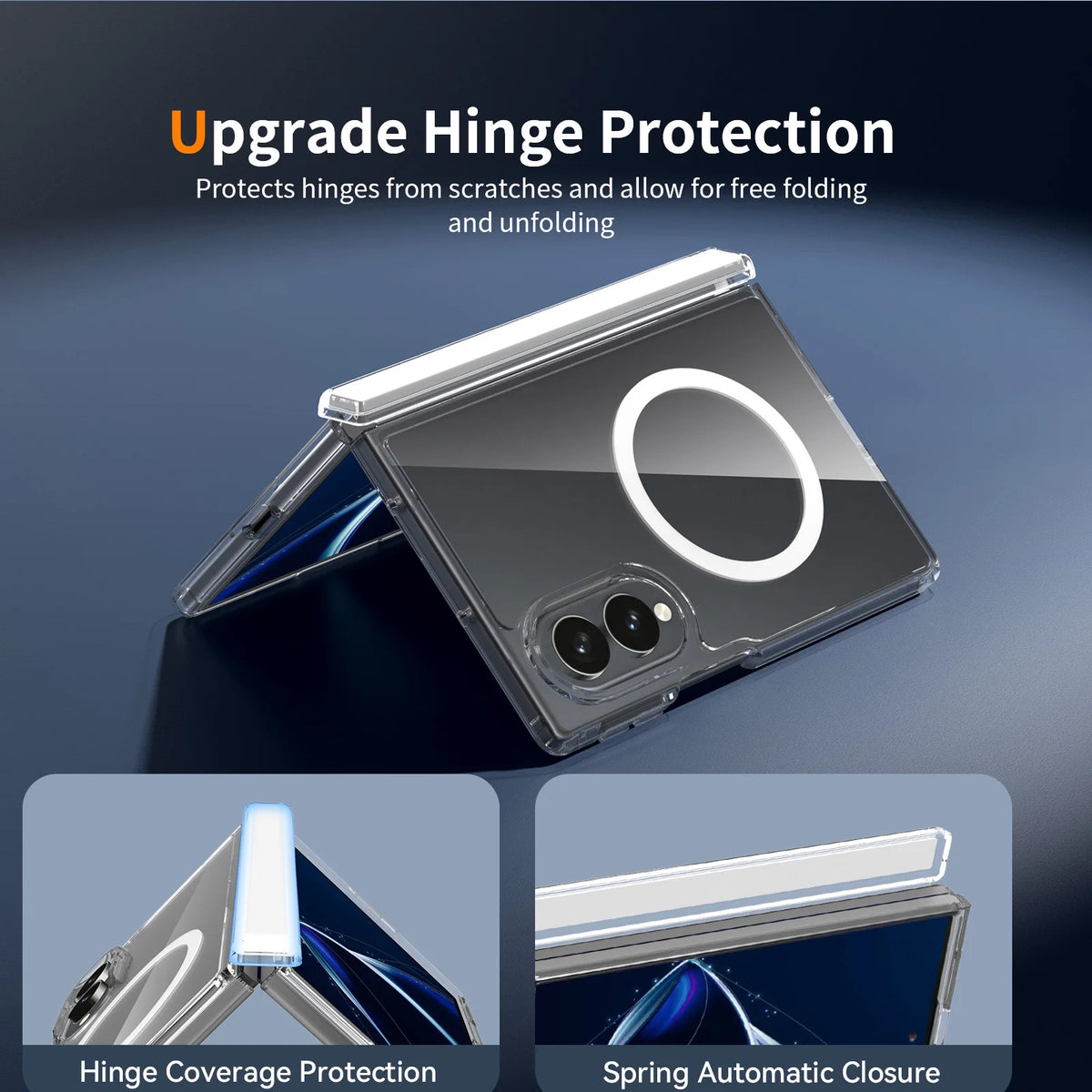 Anti-Yellowing Slim Magnetic Protective Cover for Samsung Galaxy Z Fold 8