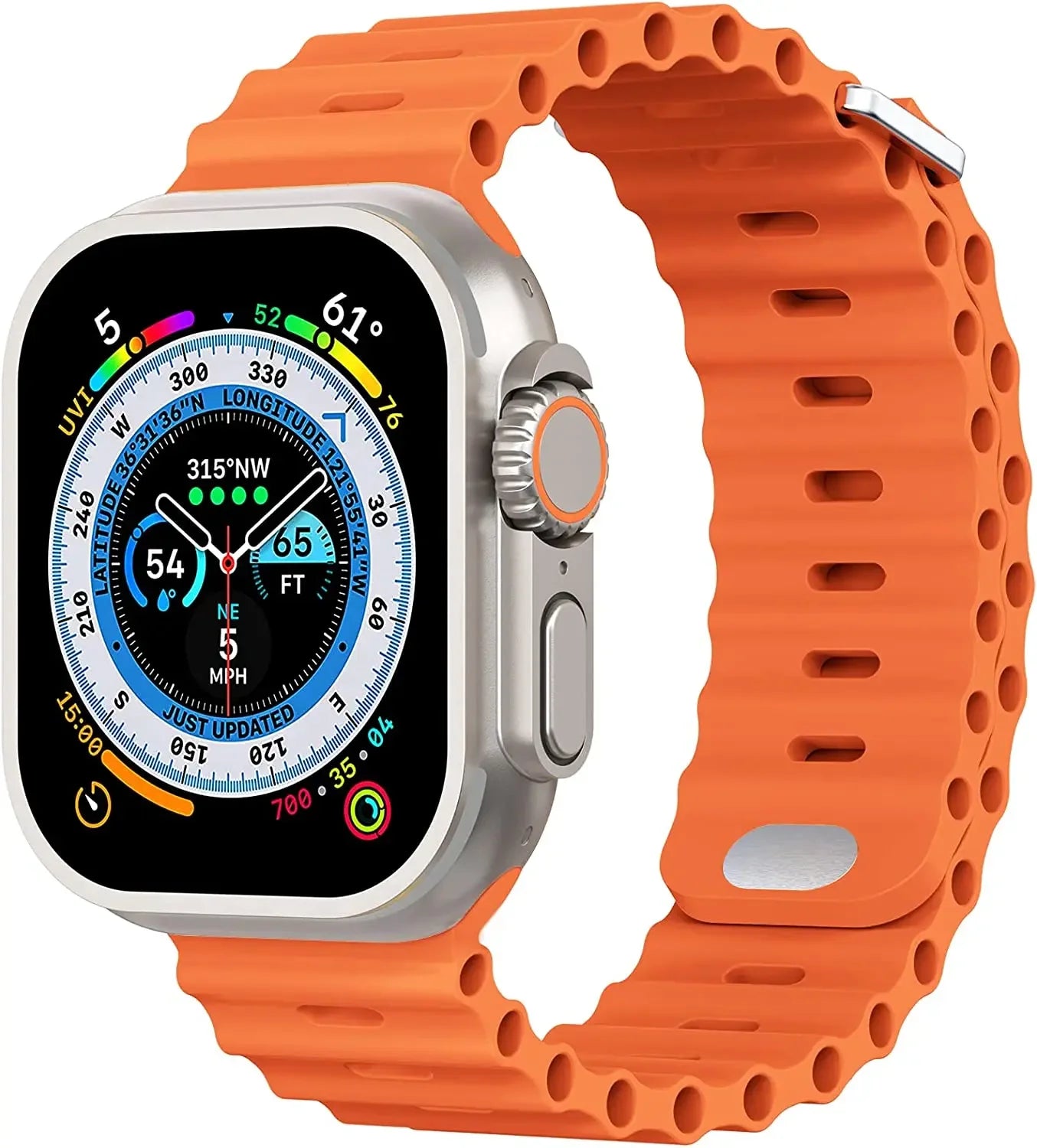 Soft-Touch Ocean Silicone Sport Band for Apple Watch