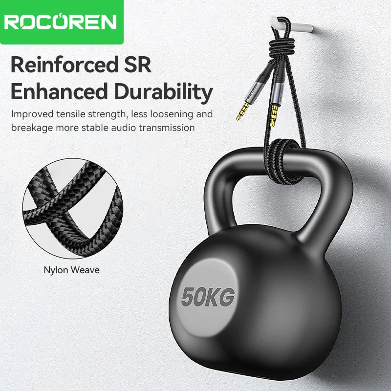 Rocoren 3.5mm Male to Male Audio Aux Cable