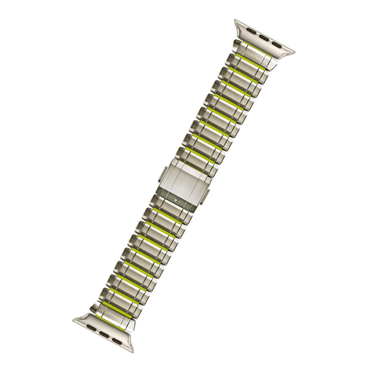 Zinc Alloy Silicone Band with Magnetic Snap Closure for Apple Watch