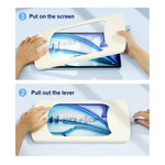 Dust Removal Lever Tempered Glass Screen Protector for iPad Mini 7