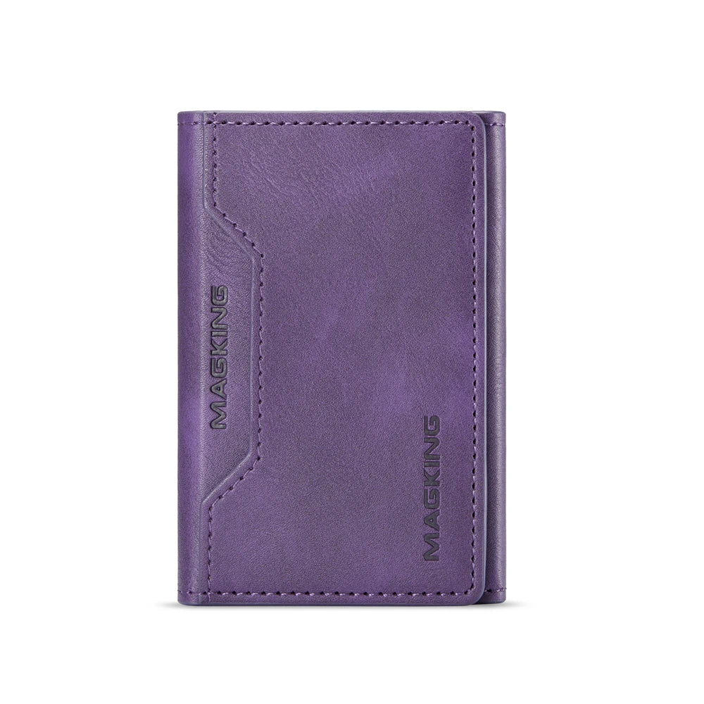 Fashionable Strong Magnetic Leather Wallet