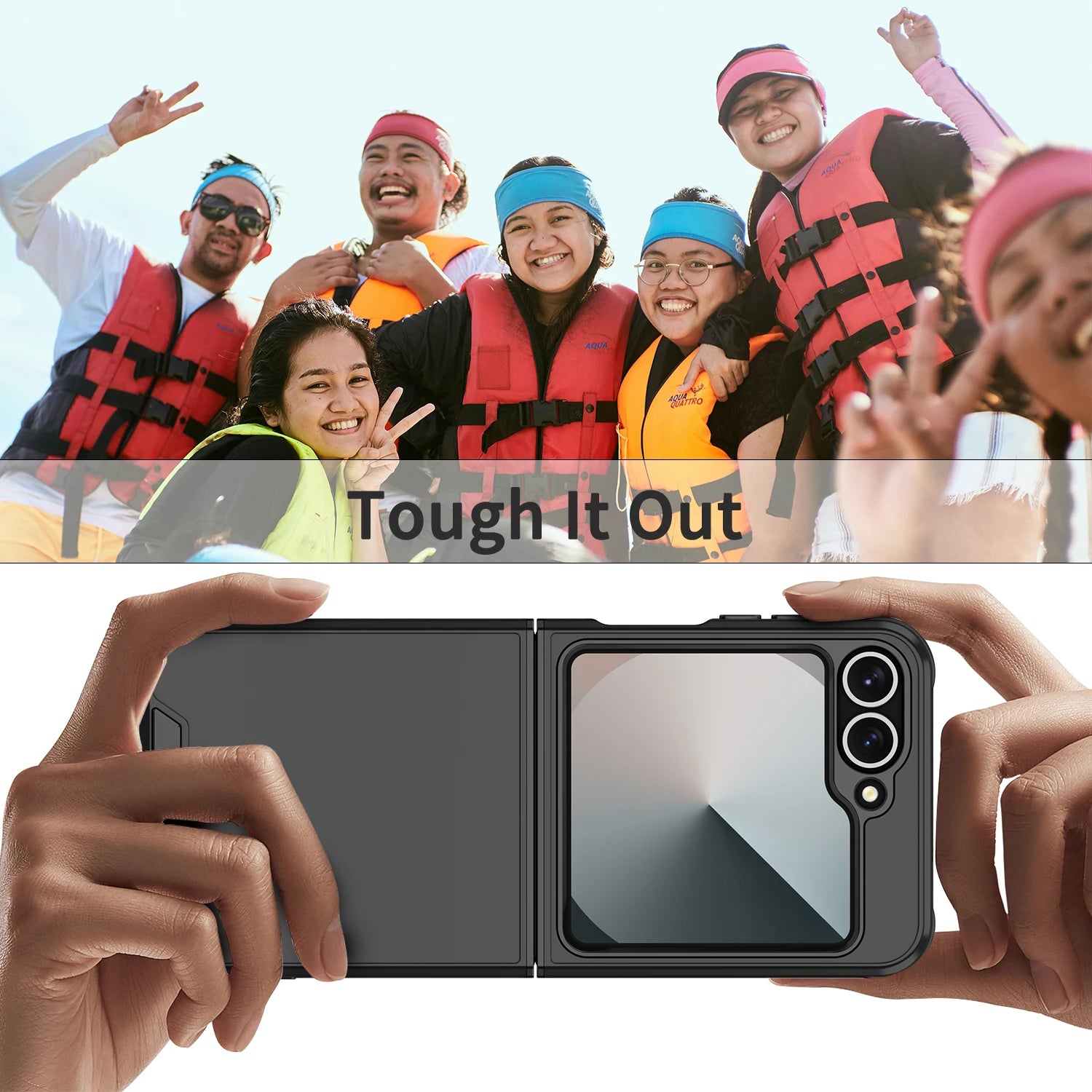 Protective PC + TPU Phone Case for Samsung Galaxy Z Flip 5
